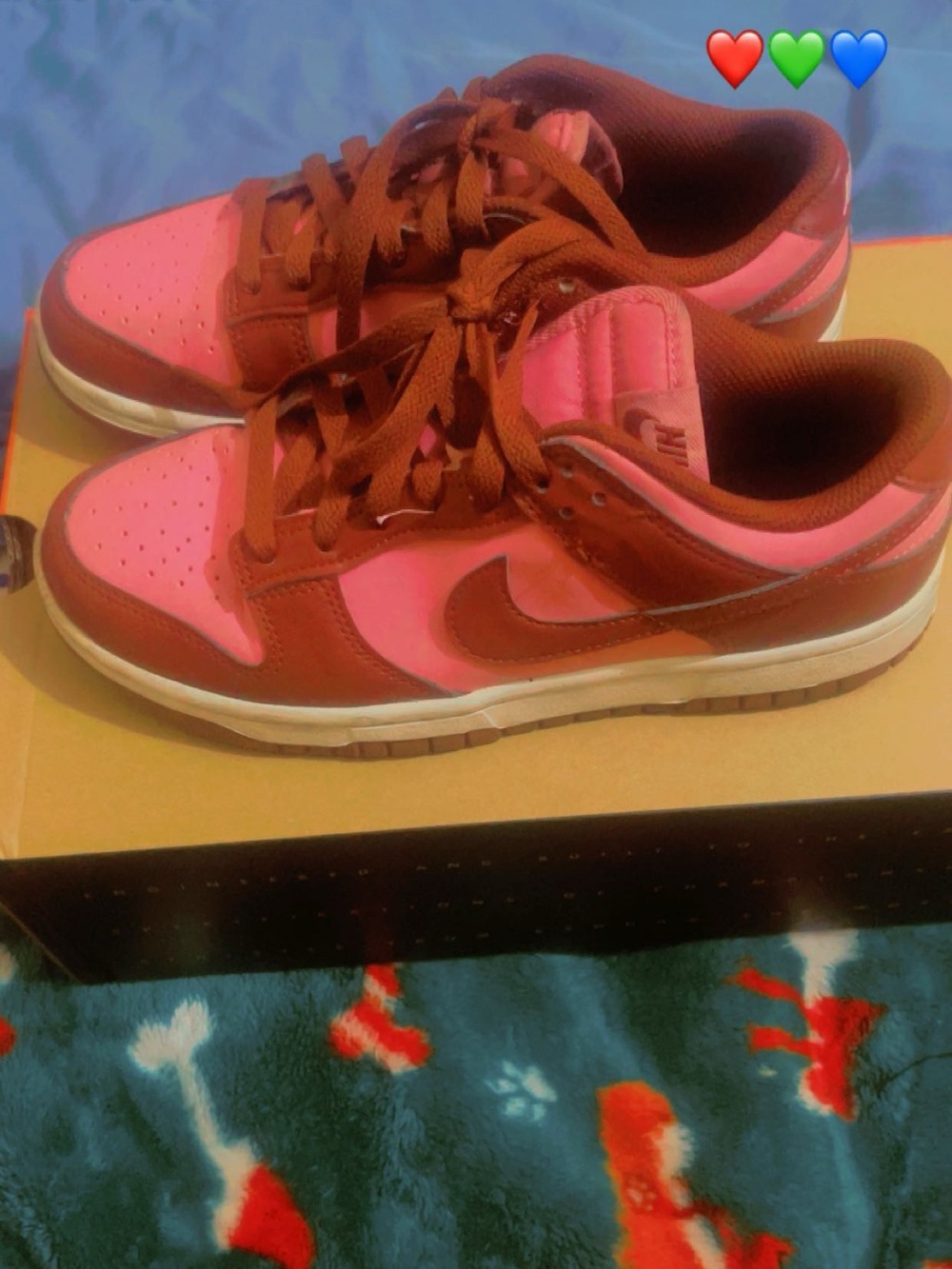 Nike Low-Top Sneakers in Pink and Brown